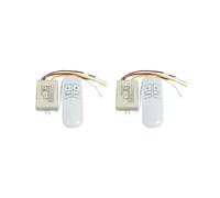 2X Interruptor Inalámbrico de Encendido/Apagado, 2 Vías, 220V, Interruptor de Control Remoto, Receptor, Transmisor, Controlador, Lámpara, Piezas de