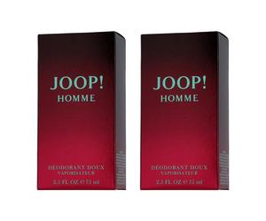 2x Joop Homme desodorante 75 ml