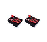 2X Joystick 4 en 1 para Consola de Juegos con Cable USB, Estación de Juegos Arcade Rocker para , Android TV, para PS3 y PC