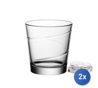 2X Juego 6 Vasos De Vidrio Archimede Cl 24 Transparente Bormioli Rocco