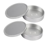 2X Juego de Tapa Trasera de Lente Y Tapa de Cuerpo de Metal para M39 Ltm Lsm Montaje de Tornillo 39S (Plata)