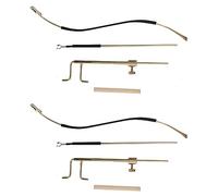 2X Juego Herramientas Luthier para Violín Latón Juego Postes Sonido Violín Herramienta Instalación Postes Sonido, Herramientas Reparación para Hacer Violines