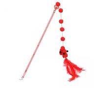 2X Juguete Interactivo para Gatos, Juguete para Jugar, Suministros para Mascotas, Varita Divertida para Mejorar El Coeficiente, para