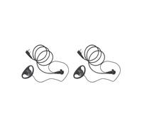 2X Kit de Auriculares con Auricular de un Solo Cable MIC PTT Mic D en Forma de 2 Pines Radio Auricular Walkie Talkie Gancho para la Oreja