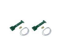 2X Kit de Bricolaje 1.6GHz 1.7GHz L-Band Qfh-Antena 50 Ohms para Aeroespacial, Meteorología, Posicionamiento, Relé Verde