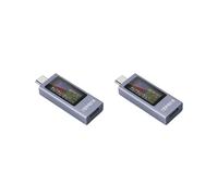 2X KOWSI USB C Tester Medidor de Potencia, Multímetro Digital con Gran Pantalla A Color, Voltaje y Probador de Corriente para Cargador y Banco de