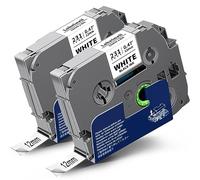 2x Labelwell Compatible Etiqueta para Brother TZe-231 12mm x 8m Cinta | para Brother P-touch TZc-231 TZe231 TZ231 para PT-D200 D400 PT-1010 PT1000 H105 PT-H100R PT-H108GT H107B, Negro sobre Blanco