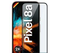 2x Lámina Blindada para Google Pixel 8a Cristal Duro Real Full Screen Cover V...