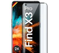 2x Lámina Blindada para Oppo Find X3 Pro Vidrio Duro Real Full Screen Cover V...