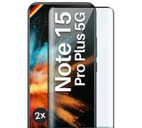2x Lámina Blindada para Redmi Note 15 Pro Plus 5G Cristal Pantalla Completa C...