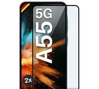 2x Lámina Blindada para Samsung Galaxy A55 5G Cristal Real Full Screen Cover ...