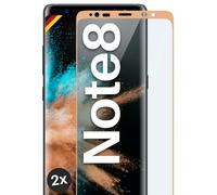 2x Lámina Blindada para Samsung Galaxy Note8 Cristal Real Full Screen Cover P...