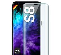 2x Lámina Blindada para Samsung Galaxy S8 Cristal Duro Real Full Screen...