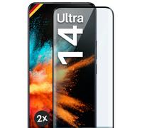2x Lámina Blindada para Xiaomi 14 Ultra Duro Cristal Real Full Screen Cover...