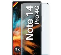 2x Lámina Blindada para Xiaomi Redmi Note 14 Pro 4G Cristal Pantalla Completa...