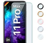 2x Lámina Protectora para Apple iPhone 11 Pro Max Cristal Pantalla Completa