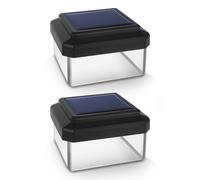 2x Lampara Solar LED para poste 80x80mm Blanco Neutro GreenBlue para exterior