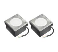 2x LED adoquín NEOLUM para exterior IP67 angular 10 x10cm in X53