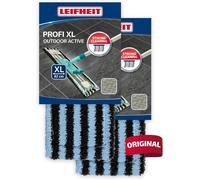 Set Leifheit de2 Fundas de recambio Mopa Profi XL outdoor active, leifheit funda para mopa fregona ideal para limpieza intensa en terrazas y exteriores, funda de microfibra de dos fibras