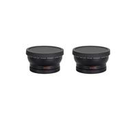 2X Lente de Conversor Gran Angular 0.45X 58mm Con Accesorio de Primer Plano Macro para Rebel T6S, T6I, Sl1, T5, T5I, T4I, T3I, T3I, T1I,