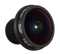 2X Lente HD Ojo de Pez CCTV 5MP 1.8mm M12 x 0.5 Montaje 1 / 2.5 F2.0 180 Grados para Camaras de Videovigilancia Lentes CCTV