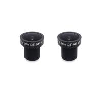 2X Lente Ojo de Pez Lente Gran Angular de 2,1 mm Lente de 5 MP Lente de Red HD Gran Angular de Visión de 180 Grados
