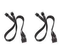 2X Línea de Tarjeta Gráfica PSU 12Pin Una Dual 8Pin (6 + 2) Cable Alimentación Modular PCI-E para P-860 P-1000 X-1050 (60cm)