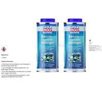 2x LIQUI MOLY 25010 Marina Benzin-System-Reiniger Fuel-System-Cleaner 500ML