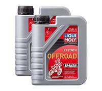 2x LIQUI MOLY 3063 Motorbike 2T Semisynth Offroad Race Motoröl 1L | Número de referencia OE 53826