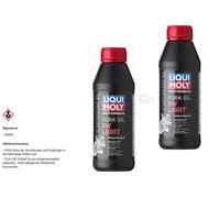 2X Liqui Moly 500Ml Aceite Motor De Horquilla 5W Light 1523