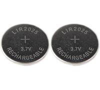 2X LIR2025 40 mAh 3,7 V Batería recargable LIR 2025 de botón 3.7V 40mAh CR2025 Pilas de botón recargables para Tan Generator Mando a distancia Llave del coche reemplaza CR 2025 de Girafus
