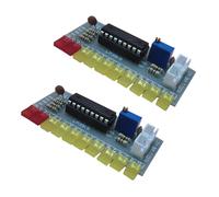 2X Lm3915 Indicador De Nivel De Audio Diy Kit 10 Led Analizador De Espectro De Sonido De Audio Kit