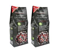 2x LotusGrill Superior Bbq-Briquettes 3KG-CO2 Neutral, Zündet Rápidamente Quema
