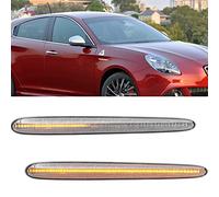 2X Luces de giro intermitentes laterales LED indicadora lateral luz de señal de giro laterale compatible con Alfa Romeo Giulietta Hatchback tipo 940 (Luce dinámico, Lente transparente)