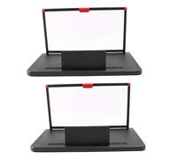 2X Lupa de Pantalla de Teléfono MóVil 12 Pulgadas 3D HD Video Amplificador Soporte