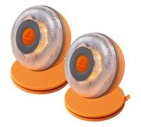 2X Luz de Emergencia V16 Conectada Homologada, DGT 3.0, Datos hasta 2038 + Soporte Ventosa Universal