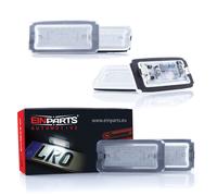2x Luz de matrícula LED Iluminación de matrícula para Fiat 500