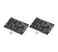 2X M.2 NGFF MSATA SSD Una 2.5 Pulgada 3.0 Adaptador 2 en 1 Tarjeta Convertidora para PC Portátil
