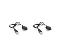 2X Macho A Hembra Conector + Cable Cargador USB 2.0 Extensor Adaptador Divisor