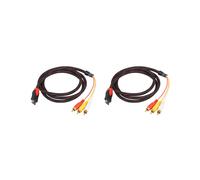 2X Macho A Rca Vídeo Audio Av Cable de Adaptador para Ps3 Ps4 para One , El Más Nuevo