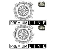 2X Mahle AB 89 000P Ventilador Interior Frontal Para Mercedes-Benz B906