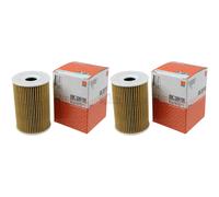 2X MAHLE / KNECHT Filtro De Aceite OX 135/1D Para Mercedes-Benz Clase A W168
