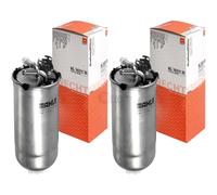 2x MAHLE / Knecht Filtro de Combustible Kl 157 / 1d Fuel Filtro