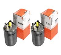 2x MAHLE / Knecht Filtro de Combustible KL 483 Fuel para Ford Focus Familiar Dnw