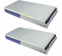 2x MAHLE / Knecht Filtro Habitáculo Aire Habitáculo Filtro de Polen LA 62