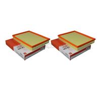 2x MAHLE / KNECHT Filtros De Aire LX 735
