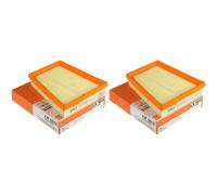 2X MAHLE / KNECHT LX 1813 Filtro De Aire Para Ford Fusion JU