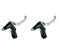 2x Manetas de Freno 20" 24" Bicicleta Niño ALHONGA de Aluminio Negro Plata 3555