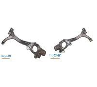 2x Manguetas de rueda BUGIAD Parte delantera I+D para AUDI, SEAT A4 B6, A4 B7,