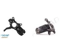 2x Manguetas de rueda BUGIAD Parte delantera I+D para AUDI, SEAT, SKODA, VW A3,